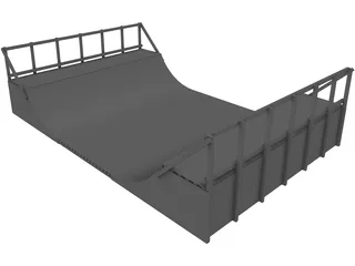 Skateboard Miniramp 3D Model