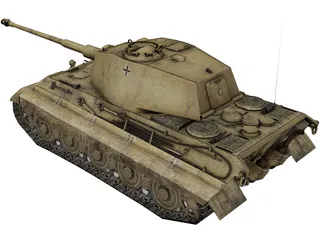 Tiger Tank 3D Model