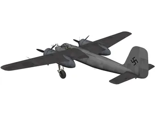 Focke-Wulf TA154 Night Fighter 3D Model