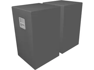 EAX-3000 Speakers 3D Model