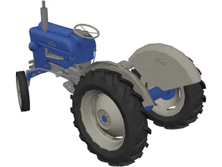 Ford Tractor 3D Model