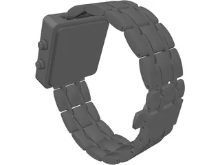 Binary Watch 3D Model