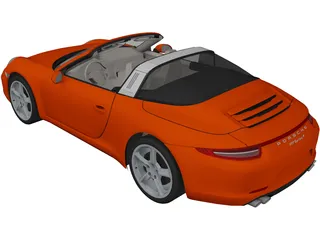 Porsche 911 Targa 4 (2015) 3D Model