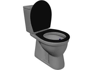 Ceramic Toilet 3D Model