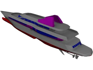 Yacht 62 3D Model