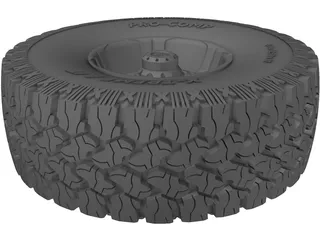 ProComp Xtreme A/T & wheel 3D Model