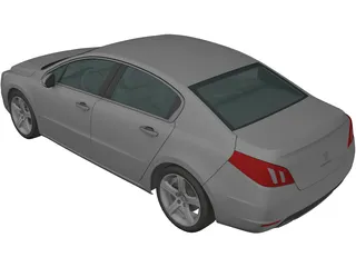 Peugeot 508 (2011) 3D Model