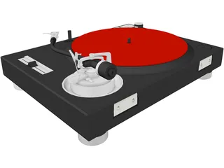 Turntable Technics MK2 1200 3D Model