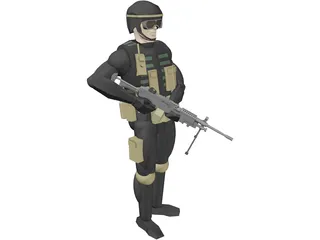 Soldier 3D Model