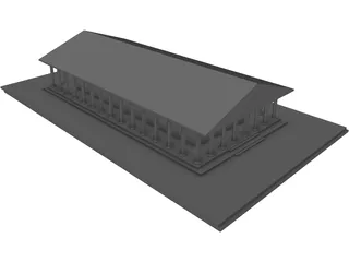 Partenon Temple Athens 3D Model