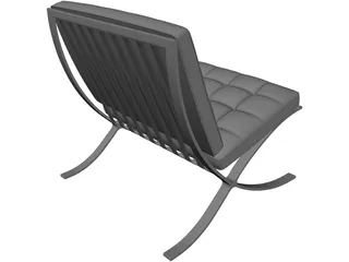 Barcelona Chair 3D Model