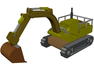 Excavator 3D Model