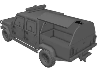 Jeep Agrale C.I.T (Cash in Transit) 3D Model