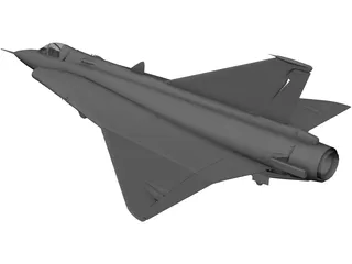 Saab 35 Draken 3D Model