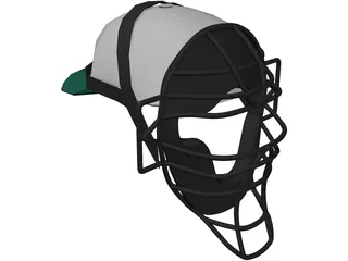 Baseball Catcher Mask 3D Model