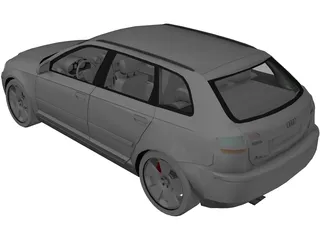 Audi A3 Sportback 3.2 quattro 3D Model