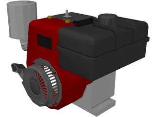 Engine Tecumseh 4-Stoke 3D Model