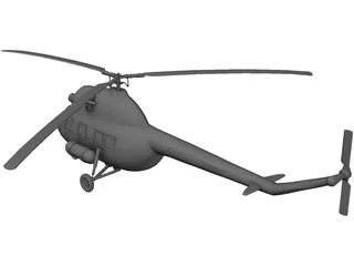 Mil Mi-2 Hoplite 3D Model