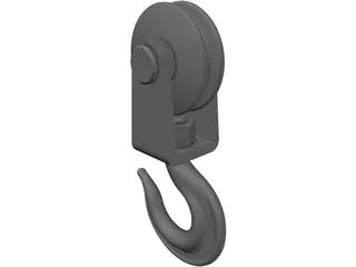 Hook and Pulley 3D Model