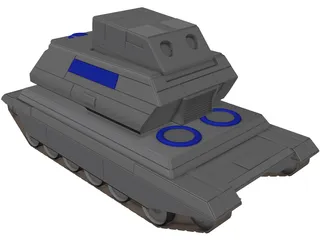 Hunter Support Tank 3D Model