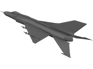 Shenyang J-8 3D Model