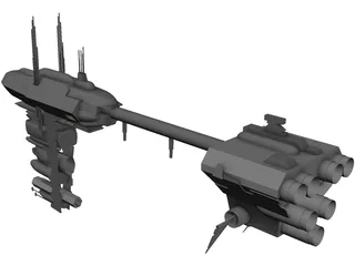 Nebulon Ship 3D Model