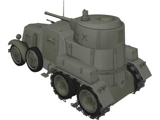 BA-10 Winter 3D Model