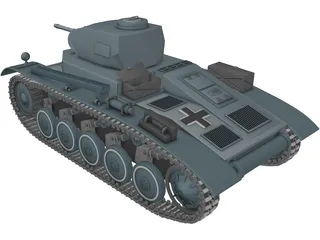 PzKpfw II (Tiger) 3D Model