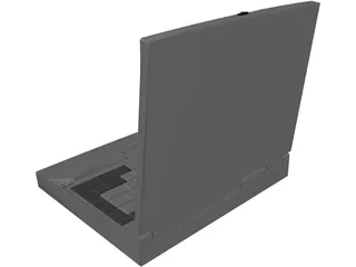 Notebook Toshiba 3D Model