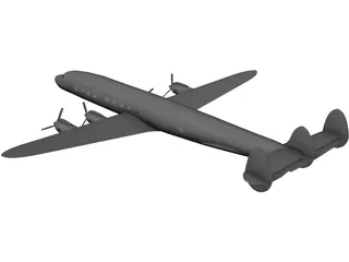 Lockheed C-121 Constellation 3D Model