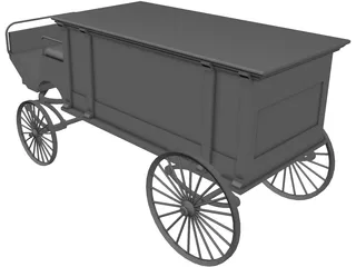 Horsedrawn Hearse 3D Model