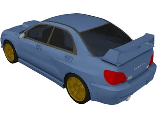 Subaru Impreza WRX Sti (2004) 3D Model