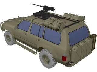 Toyota LC100 Security Escort Vehicle 3D Model