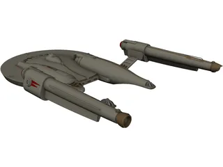 Star Trek Airplane 3D Model