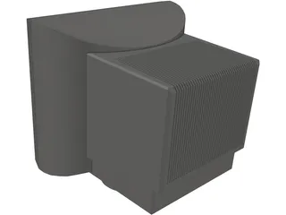 Monitor CRT (19 inch) 3D Model