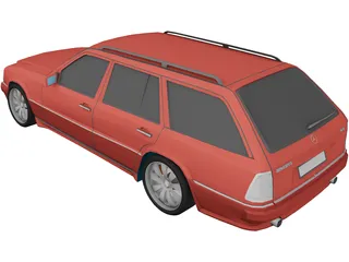 Mercedes-Benz E 5.5 Brabus (w124) 3D Model