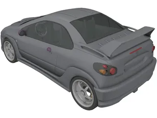 Peugeot 206cc [Tuning] 3D Model