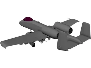 A-10 Warthog 3D Model