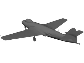 Hawker Sea Hawk 3D Model