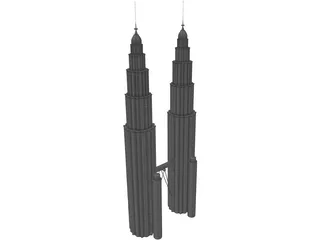 Towers Petronas 3D Model