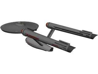 Star Trek Ship 3D Model