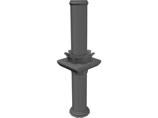 Corinthian Pillar 3D Model