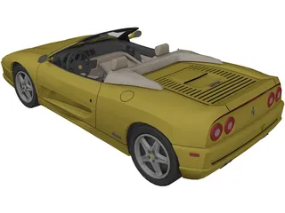 Ferrari F355 Spider 3D Model