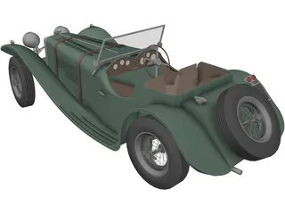 Jaguar SS100 (1935) 3D Model