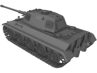 Panther PzKw V 3D Model