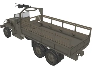 GMC Truck 6x6 3D Model