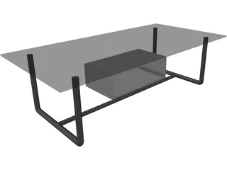Table Coffee Modern Small 3D Model
