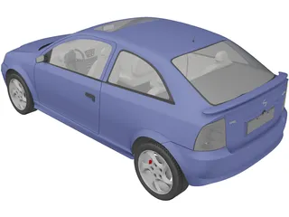 Opel Astra Coupe (1998) 3D Model