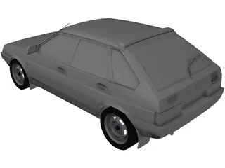 VAZ 21093 Lada Samara 3D Model