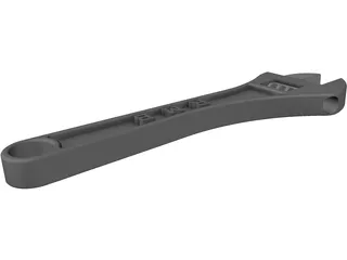 Adjustable Wrench 3D Model